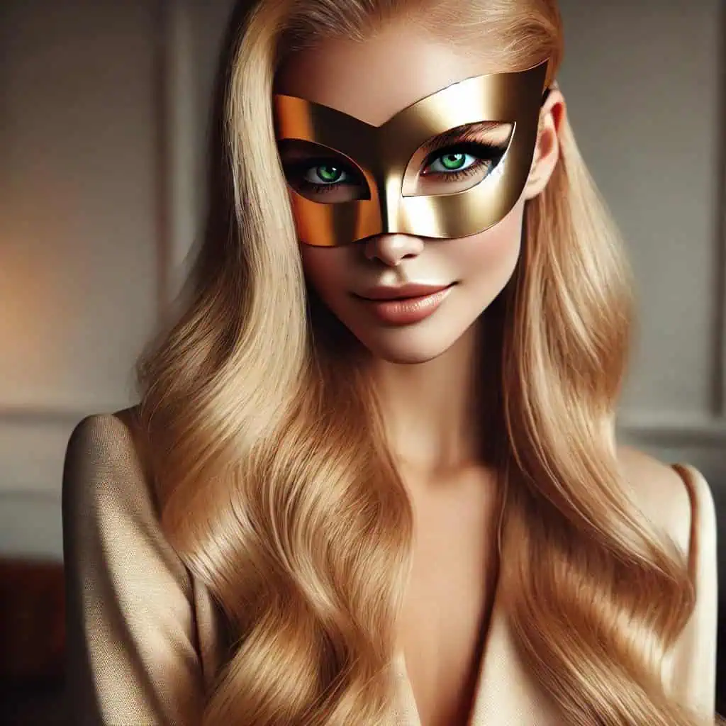Retrato de mulher confiante com olhar marcante, representando a importância do contato visual como elemento de prazer no sexo.